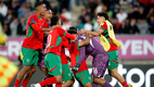 Jugadores de Marruecos celebraron con Mesbahni. (Foto: Reuters)