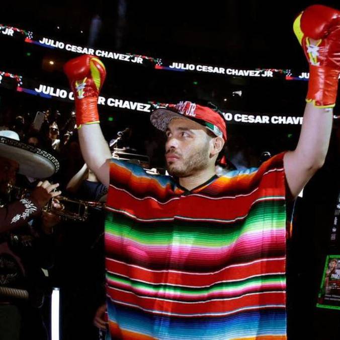 Julio César Chávez Jr. previo a una pelea (AFP)