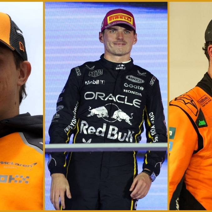 Oscar Piastri, Lando Norris y Max Verstappen ocupan los primeros tres puestos de la F1 (Reuters)