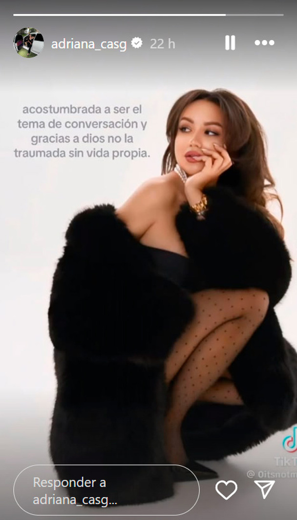 Adriana Castillo respondió a haters.