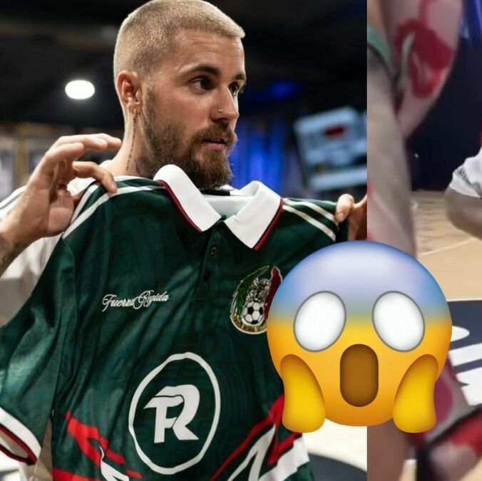 Fuerza Regida sorprende a Justin Bieber con una playera de México