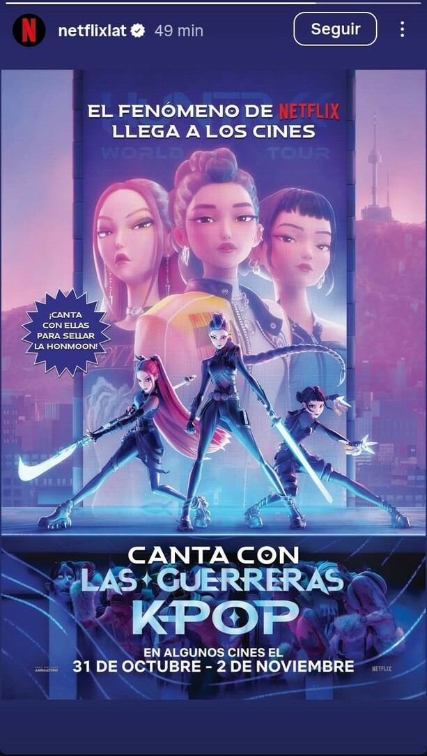 Kpop Demon Hunters' llegará a los cines de México