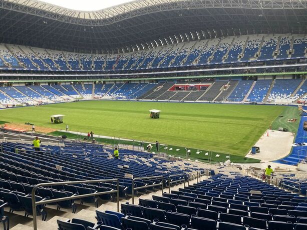 Cancha del Estadio BBVA está lista