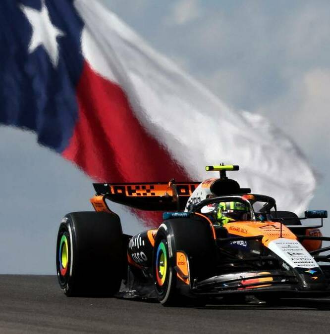 Lando Norris en el circuito de las Américas (Reuters)