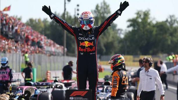 Max Verstappen celebra su victoria en GP de Italia (Reuters)