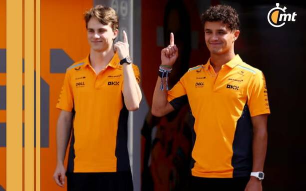 Lando Norris y Óscar Piastri de McLaren (Reuters)