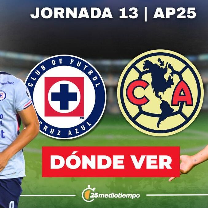 Rivalidad Cruz Azul vs. América Jornada 13 Apertura 2025