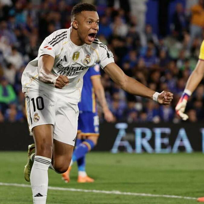 Mbappé volvió a brillar con el Real Madrid (EFE)