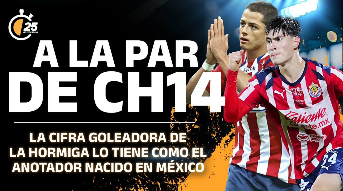Hormiga González a la par de Chicharito Hernández