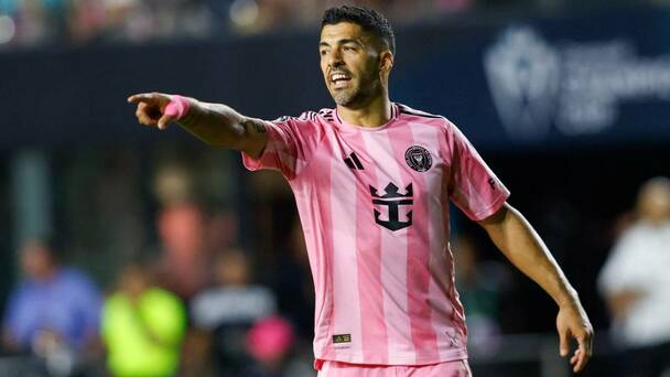 Luis Suárez en un juego del Inter Miami (AFP)