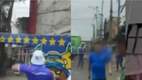 Aficionados de Cruz Azul vandalizan mural del América en Iztapalapa (Captura)