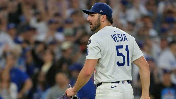 Alex Vesia no estará en la Serie Mundial (Reuters)