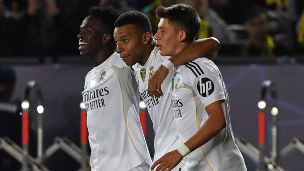 Real Madrid goleó al Kairat en la Champions League (AFP)