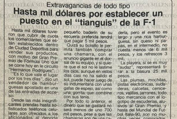 Algunos artículos que se vendían en al AHR en 1990 (Fototeca Milenio)
