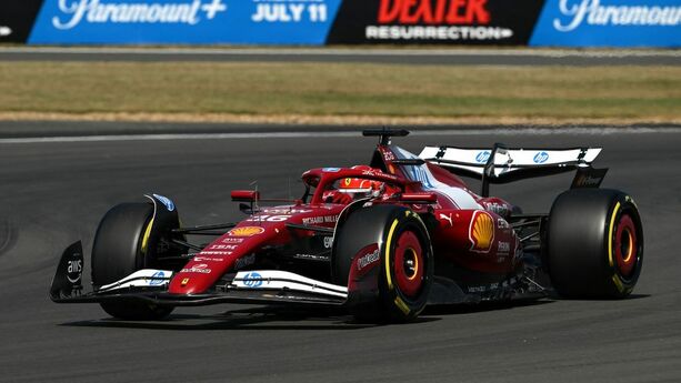 Charles Leclerc a bordo del Ferrari en Silverstone (Reuters)