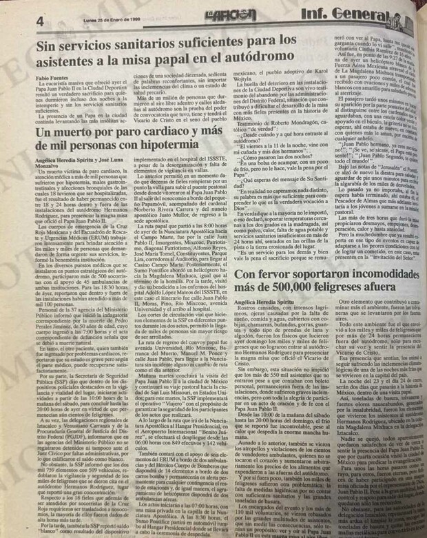 Milenio tenía toda la información sobre la presencia del Papa. (Foto: Milenio)