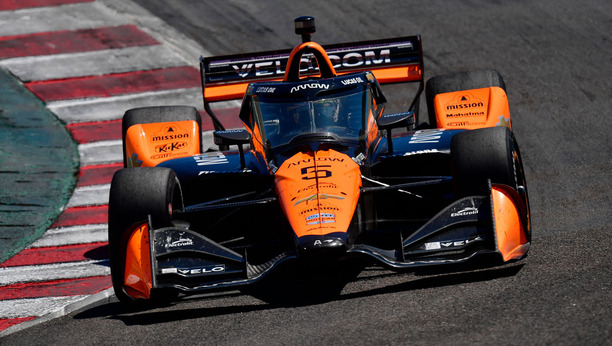 Pato O'Ward se llevó la pole en Portland. (Foto: Reuters)