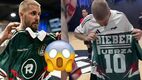Fuerza Regida sorprende a Justin Bieber con una playera de México