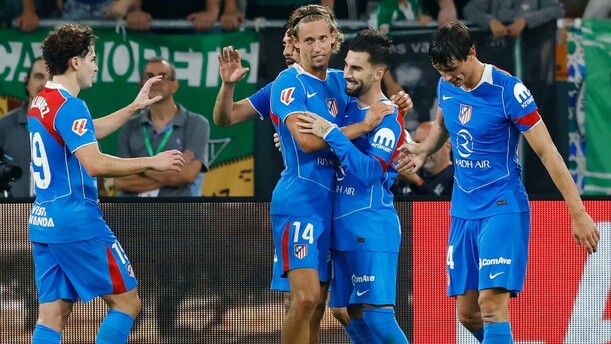 Atlético de Madrid venció 2-0 a Betis en LaLiga (Reuters)