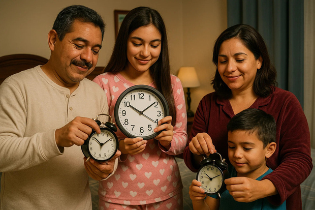 Las familias que viven en ciertas ciudades fronterizas tendrán que modificar sus relojes. Foto: MediotiempoIA