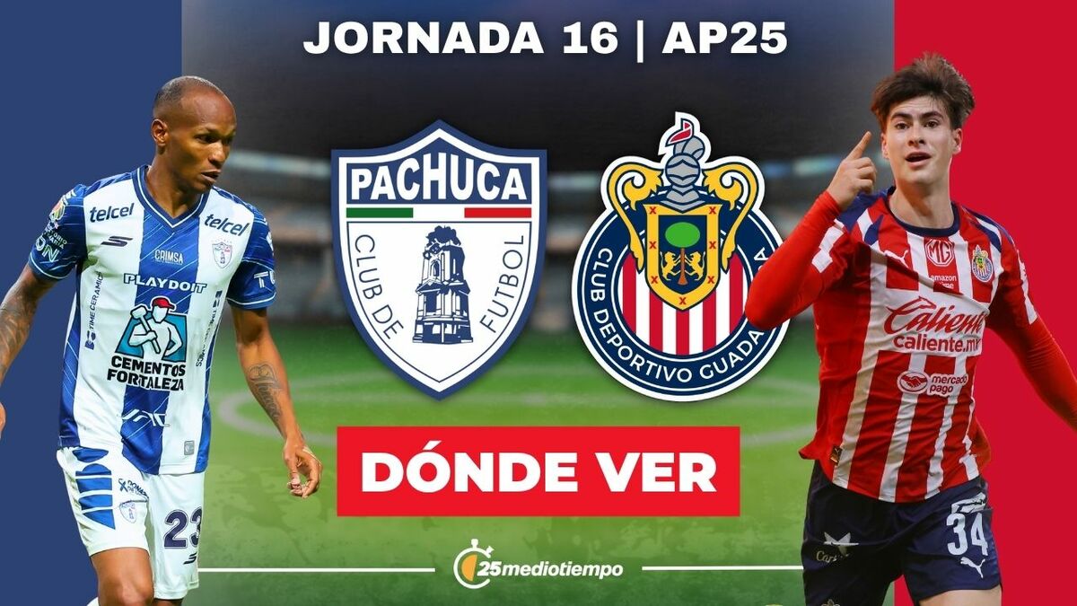 Image for Pachuca vs. Chivas EN VIVO: ¿A qué hora y dónde ver partido Jornada 16 Liga MX Apertura 2025?