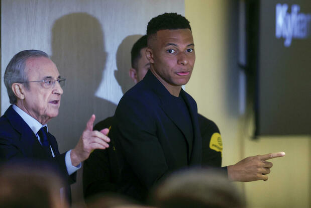 Florentino se dijo orgulloso de Mbappé. (Foto: EFE)