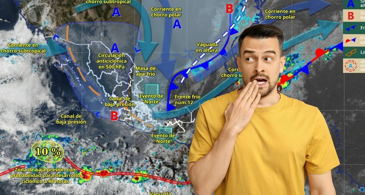 CONAGUA alerta de formación de ciclón Tico cerca de México