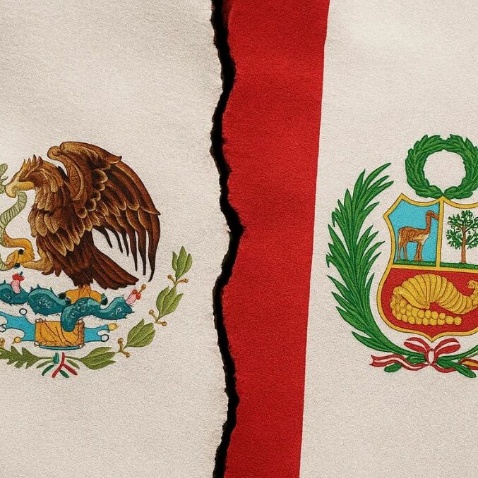 ¿Por qué rompió relaciones diplomáticas Perú con México? | Foto: Inteligencia artificial