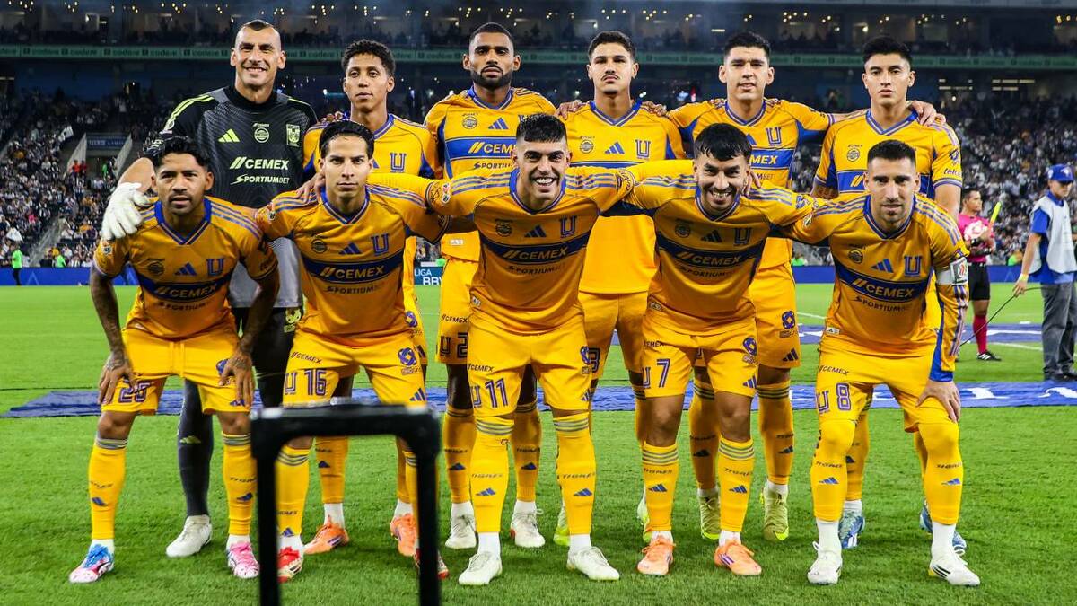 Jugadores de Tigres previo al Clásico Regio  (Imago7)
