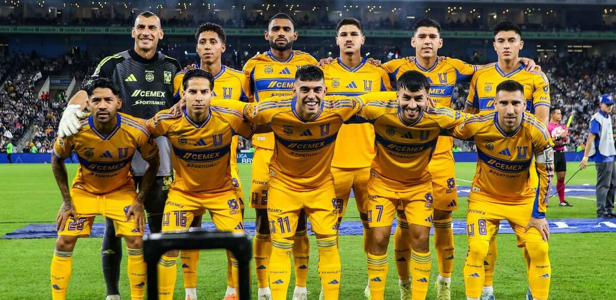 Jugadores de Tigres previo al Clásico Regio  (Imago7)