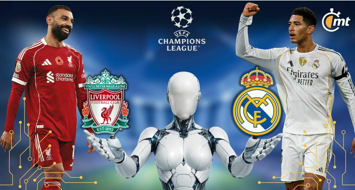 Liverpool recibe la visita del Real Madrid en la jornada 4 de la Champions League, la IA predice al ganador