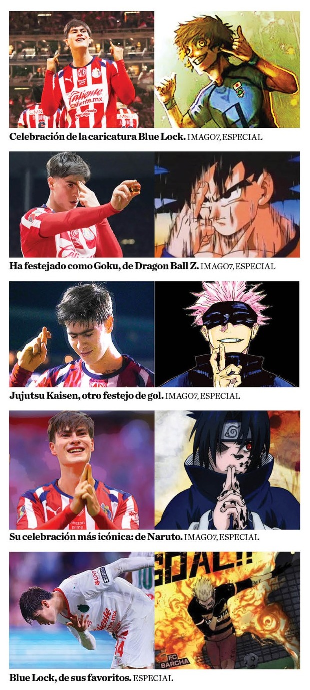 Los diferentes festejos de la 'Hormiga' en Chivas.