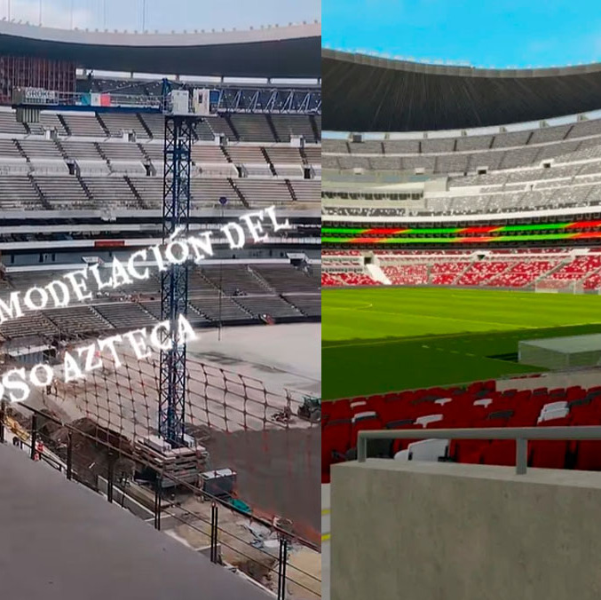 Ya se ven las nuevas butacas del Estadio Banorte.