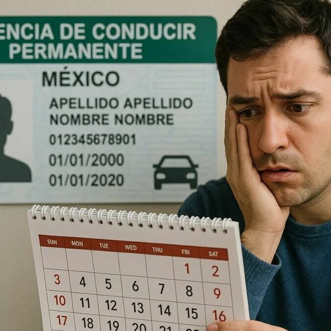¿Hasta cuándo tengo para tramitar mi licencia de conducir permanente?