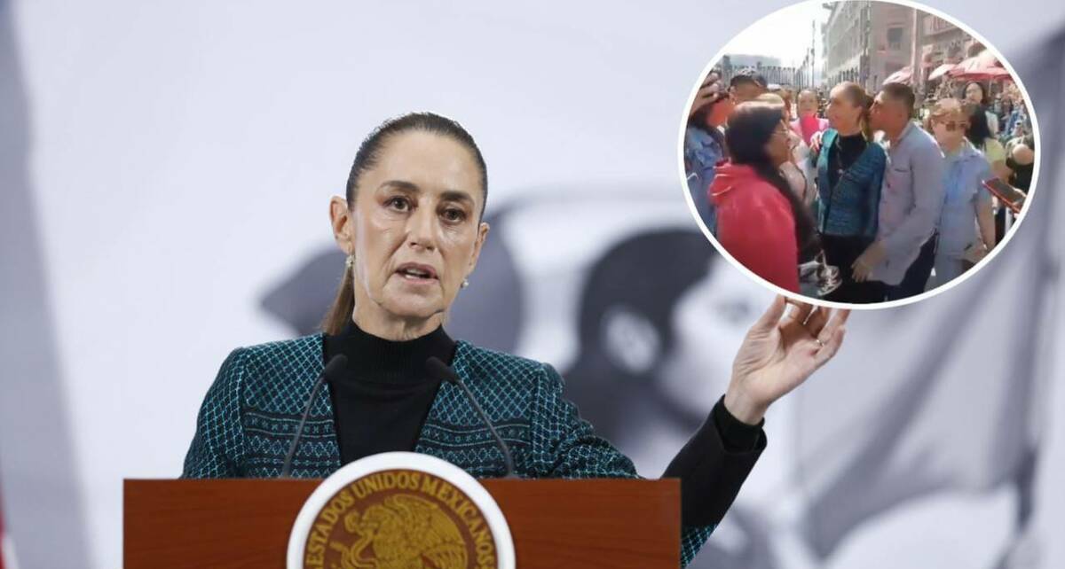 Un hombre logró acercarse y tocar sin consentimiento a Claudia Sheinbaum (EFE)