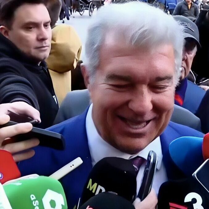 Laporta ser rió con la prensa por lo ocurrido con Real Madrid. (Foto: captura de pantalla Chiringuito)