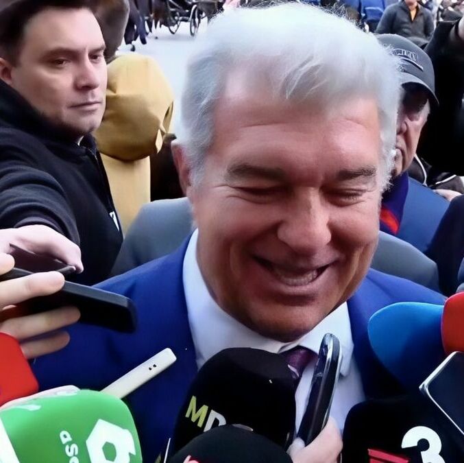 Laporta ser rió con la prensa por lo ocurrido con Real Madrid. (Foto: captura de pantalla Chiringuito)