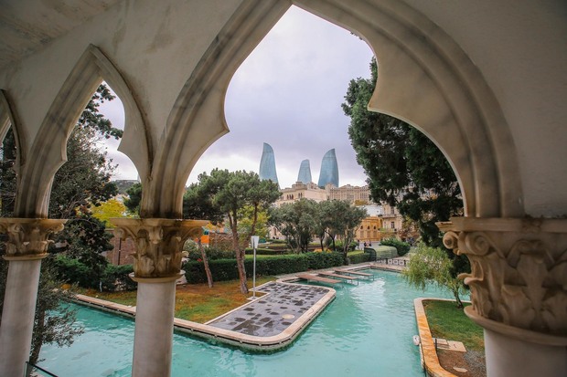 Sightseeing in Baku. (Foto: Chelsea FC)