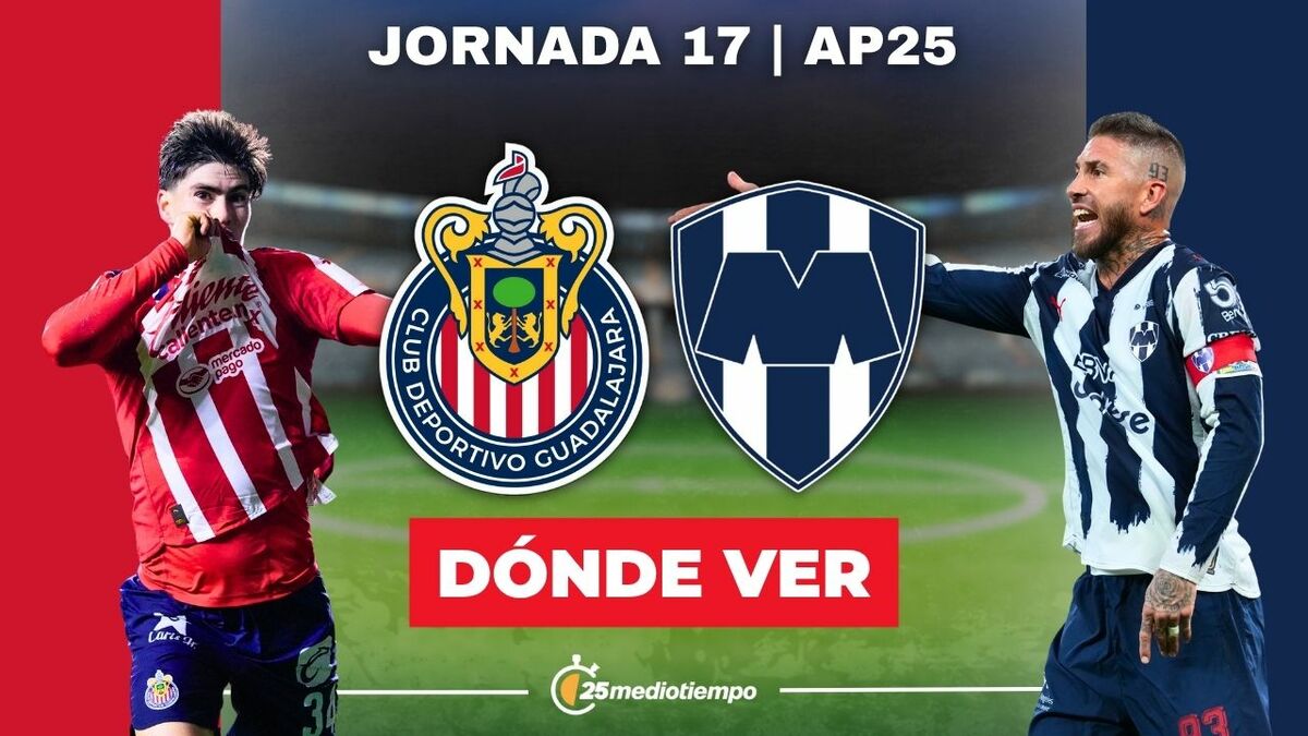 Rivalidad Chivas vs Monterrey Jornada 17 Apertura 2025