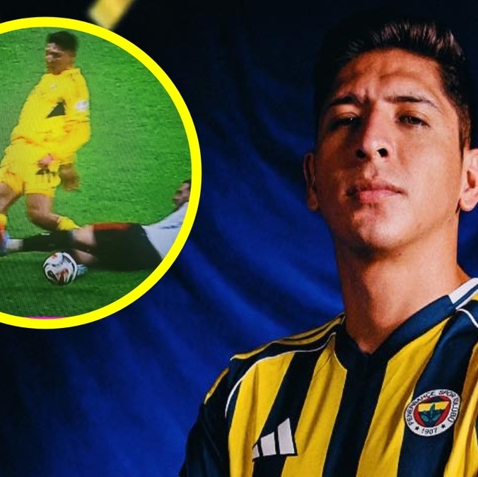 Edson Álvarez sufrió una brutal entrada en el juego del Fenerbahçe (Facebook Fenerbahçe | Captura X)