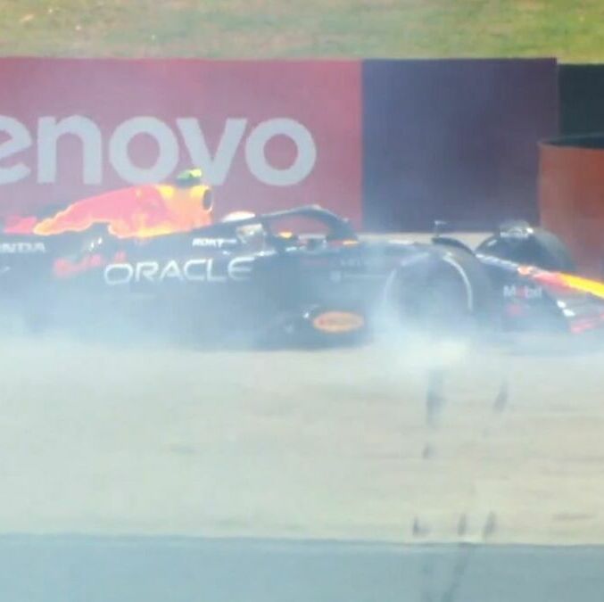 Tsunoda choca en las prácticas libres. (Foto: F1)