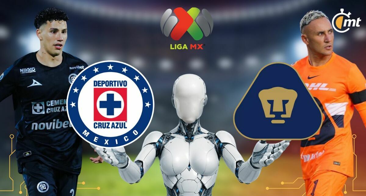 Pronóstico Cruz Azul vs Pumas: la IA revela quién ganará