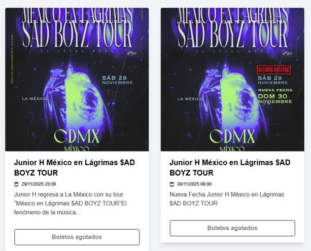 Junior H se presentará en la Plaza México