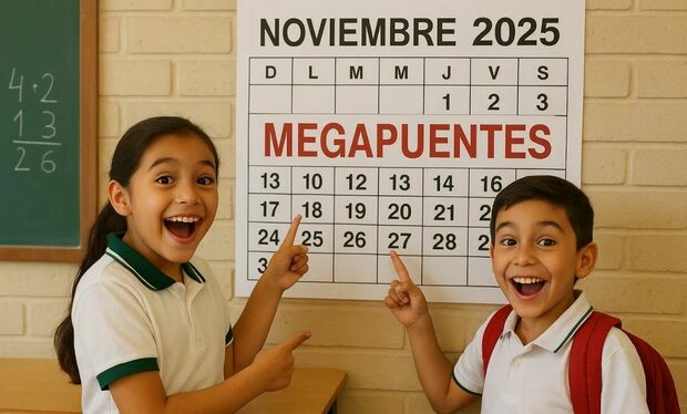 Estos son los dos megapuentes para estudiantes en México este noviembre 2025. (Mediotiempo IA).