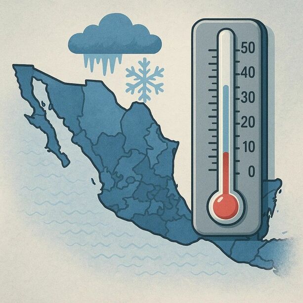 Las temporadas de frio se aproximan en la republica mexicana, estos seran los estados donde azotaran primero. Foto: MediotiempoIA