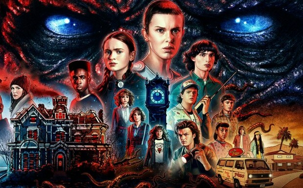 Arte promocional de la cuarta temporada (Captura de Twitter Stranger Things).