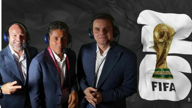 Martinoli, García y Campos narrarán el Mundial 2026 (TV Azteca)
