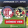 Rivalidad Toluca vs América Jornada 17 Apertura 2025