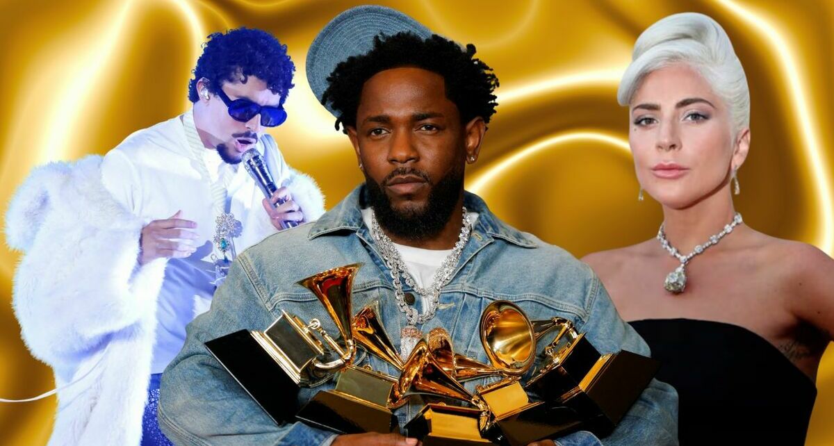 Bad Bunny, Kendrick Lamar y Lady Gaga (Reuters)