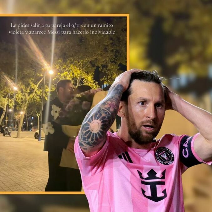 En su regreso a Barcelona, Lionel Messi hizo una aparición especial en el video romántico de una pareja. Foto: @nilitus_28